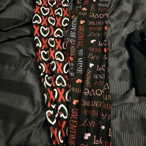 Heart and Love Pattern Leggings